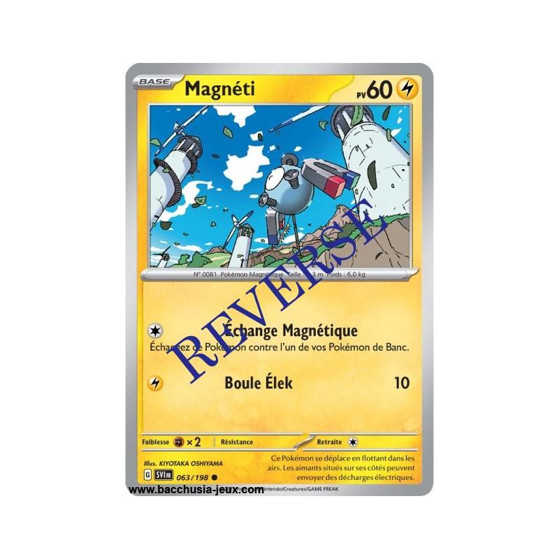 Carte Pokémon EV01 063/198 Magnéti REVERSE