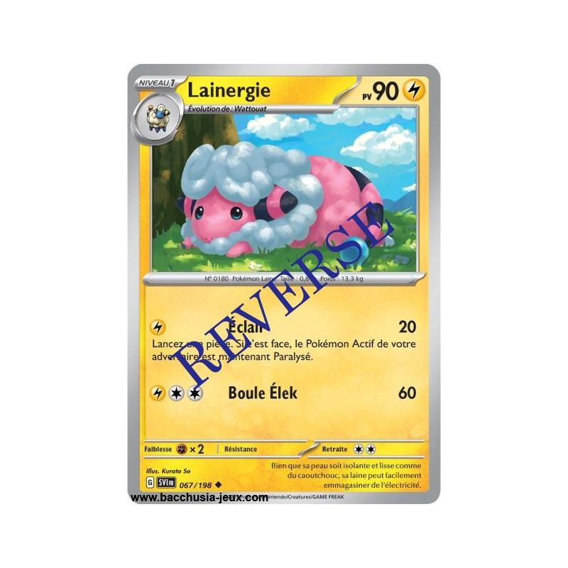 Carte Pokémon EV01 067/198 Lainergie REVERSE