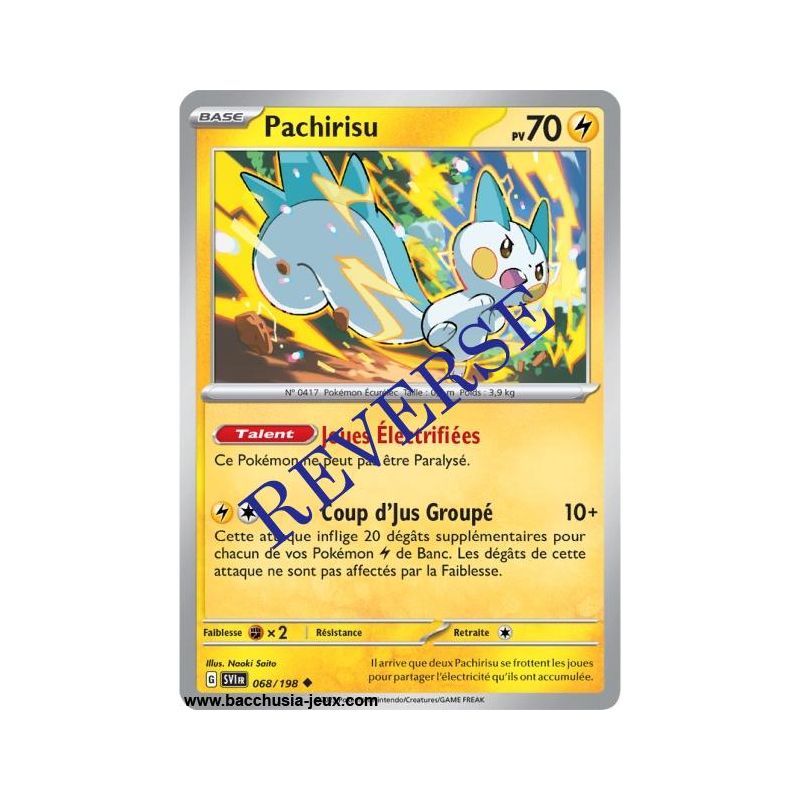 Carte Pokémon EV01 068/198 Pachirisu REVERSE