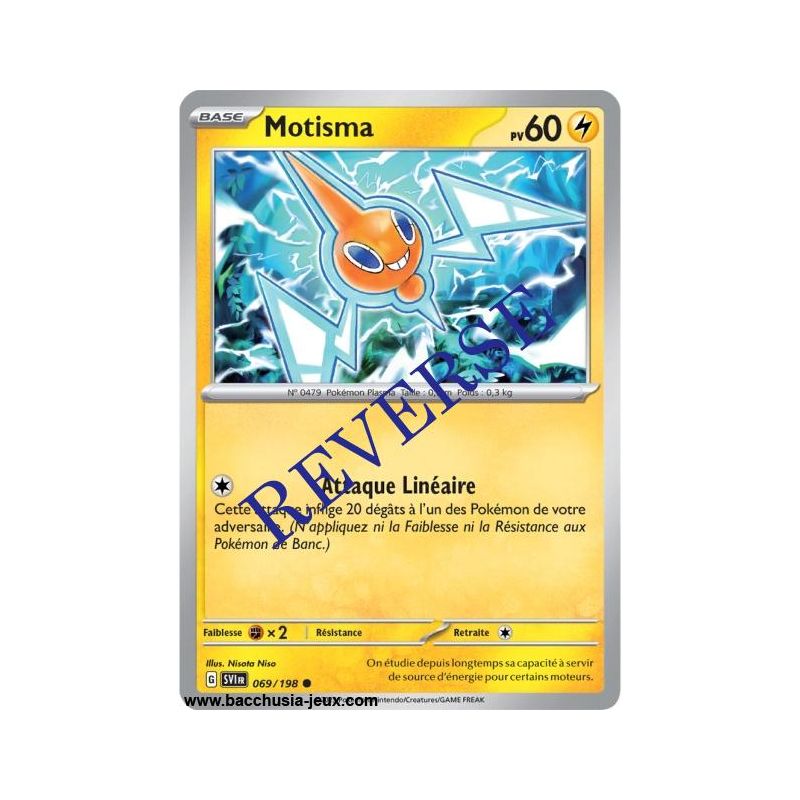 Carte Pokémon EV01 069/198 Motisma REVERSE