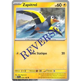 Carte Pokémon EV01 078/198 Zapétrel REVERSE