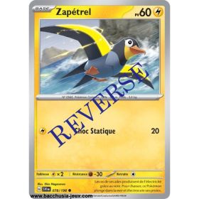 Carte Pokémon EV01 078/198 Zapétrel REVERSE