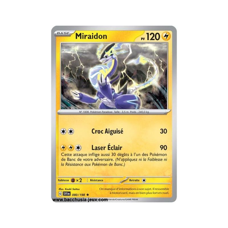 Carte Pokémon EV01 080/198 Miraidon HOLO