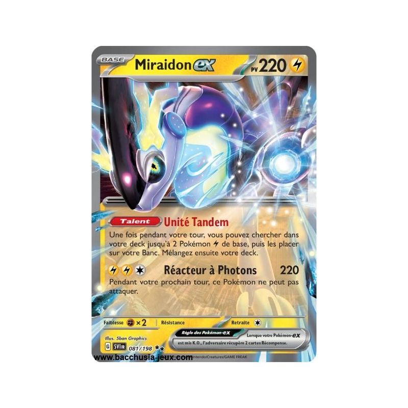 Carte Pokémon EV01 081/198 Miraidon EX