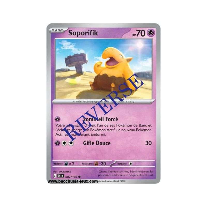 Carte Pokémon EV01 082/198 Soporifik REVERSE