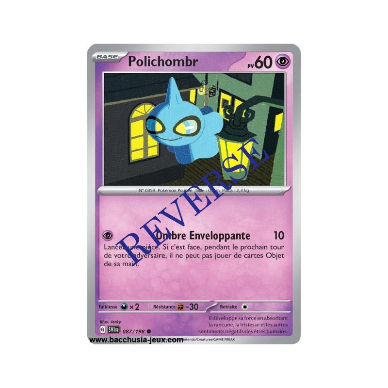 Carte Pokémon EV01 087/198 Polichombr REVERSE