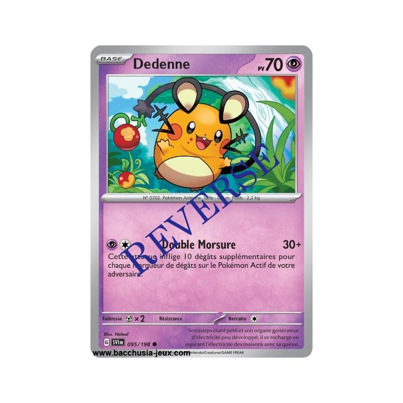 Carte Pokémon EV01 095/198 Dedenne REVERSE