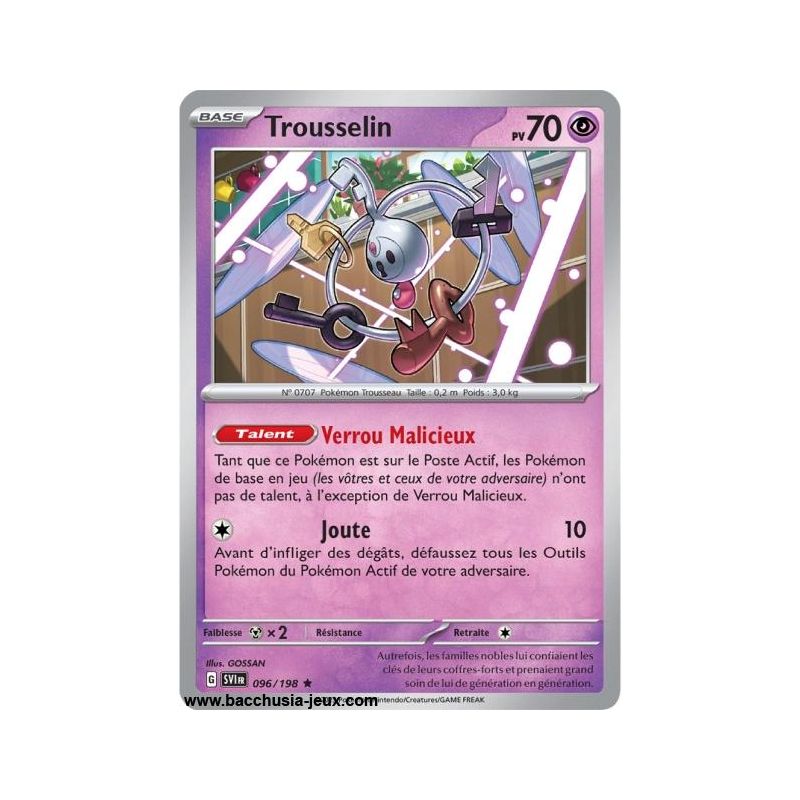 Carte Pokémon EV01 096/198 Trousselin HOLO