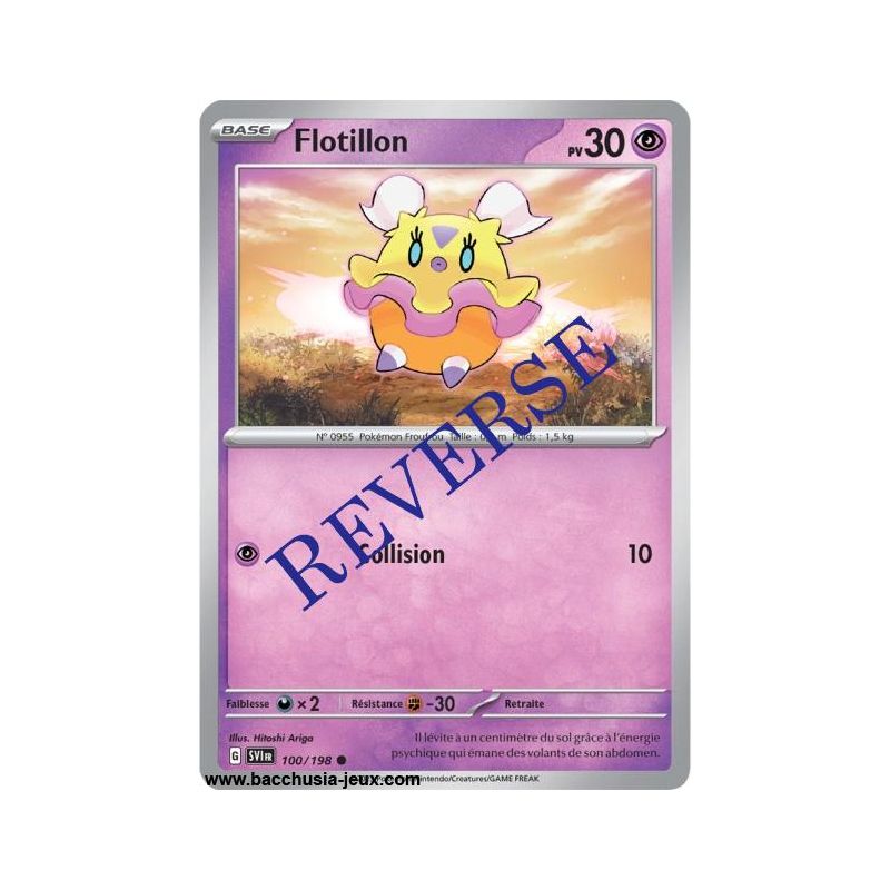 Carte Pokémon EV01 100/198 Flotillon REVERSE