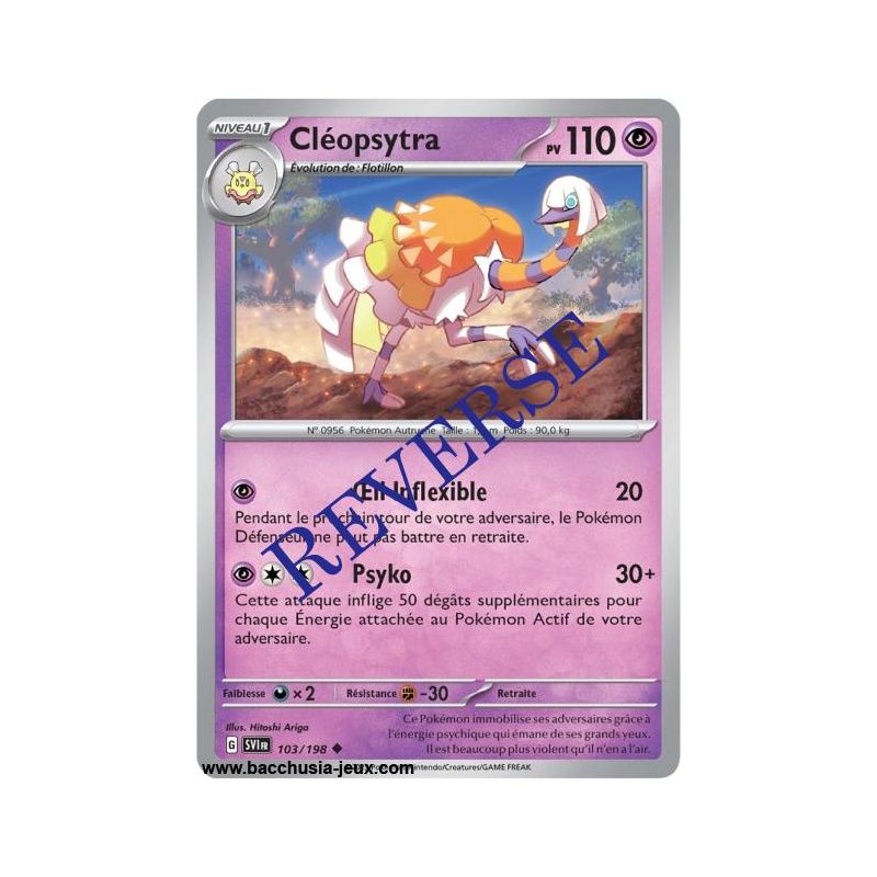 Carte Pokémon EV01 103/198 Cléopsytra REVERSE
