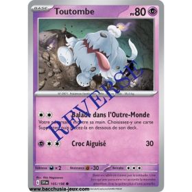 Carte Pokémon EV01 105/198 Toutombe REVERSE