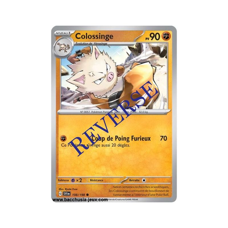 Carte Pokémon EV01 108/198 Colossinge REVERSE