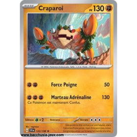 Carte Pokémon EV01 122/198 Craparoi HOLO