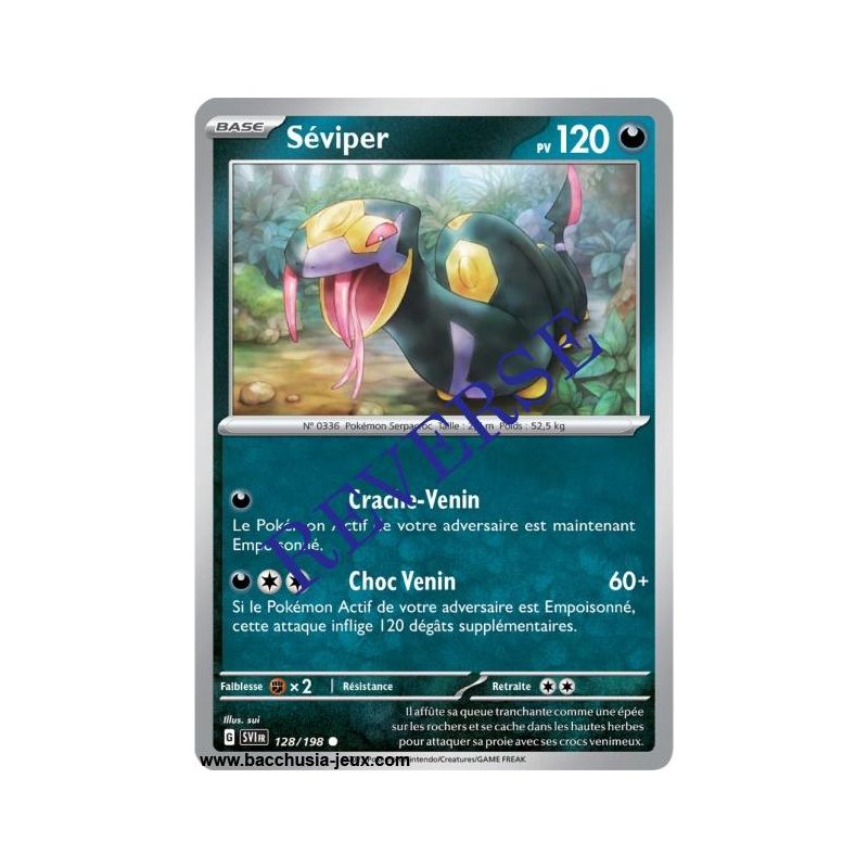 Carte Pokémon EV01 128/198 Séviper REVERSE