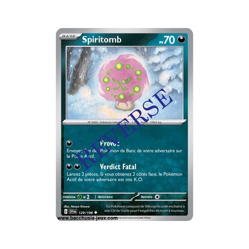 Carte Pokémon EV01 129/198 Spiritomb REVERSE