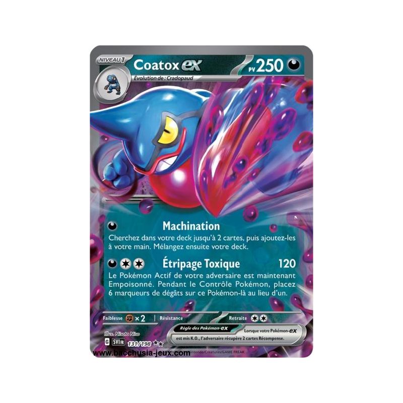 Carte Pokémon EV01 131/198 Coatox EX