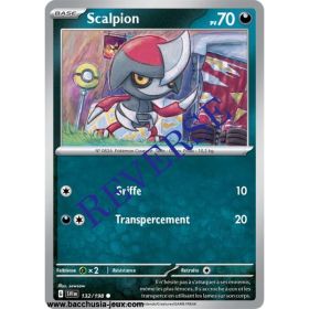 Carte Pokémon EV01 132/198 Scalpion REVERSE