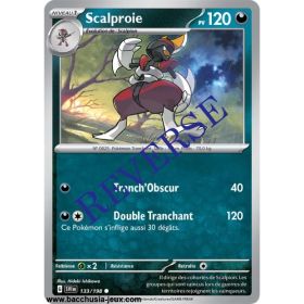 Carte Pokémon EV01 133/198 Scalproie REVERSE