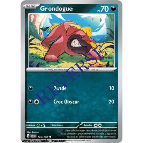 Carte Pokémon EV01 135/198 Grondogue REVERSE