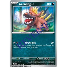 Carte Pokémon EV01 136/198 Grondogue REVERSE
