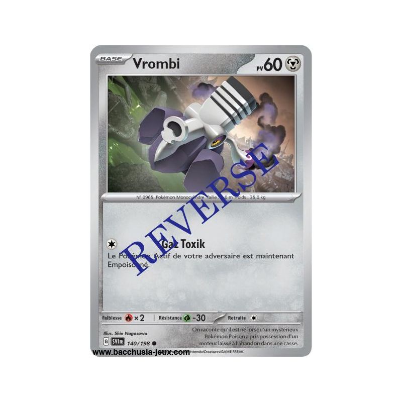 Carte Pokémon EV01 140/198 Vrombi REVERSE