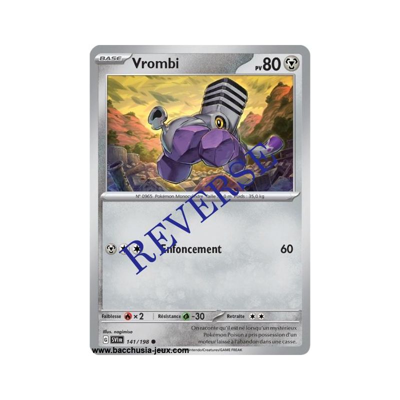 Carte Pokémon EV01 141/198 Vrombi REVERSE