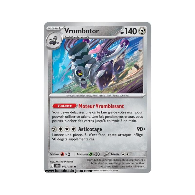 Carte Pokémon EV01 142/198 Vrombotor HOLO
