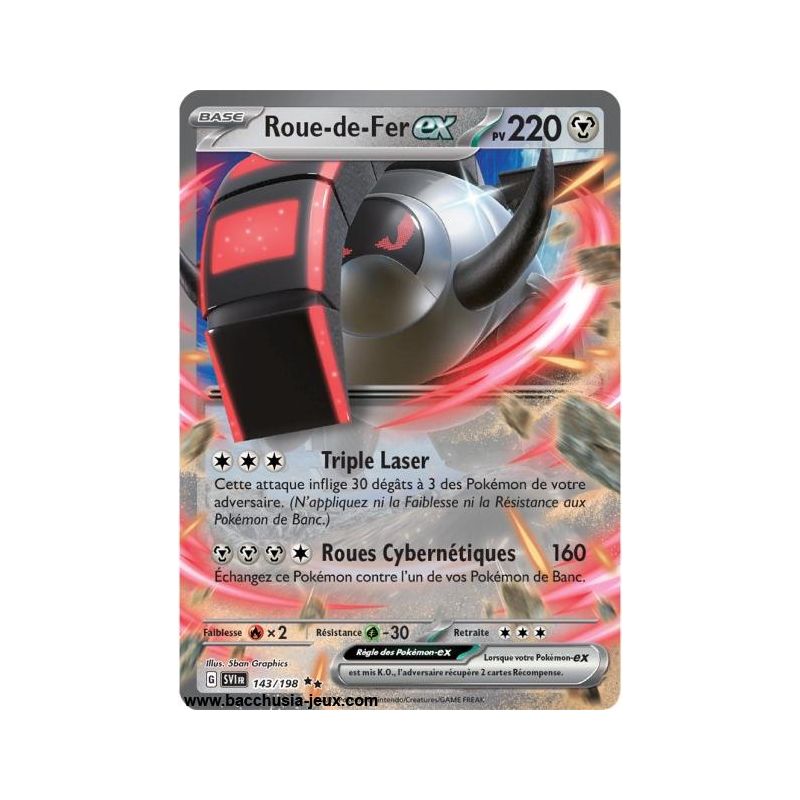 Carte Pokémon EV01 143/198 Roue-de Fer EX