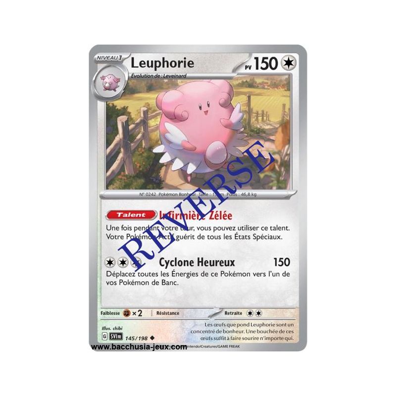 Carte Pokémon EV01 145/198 Leuphorie REVERSE