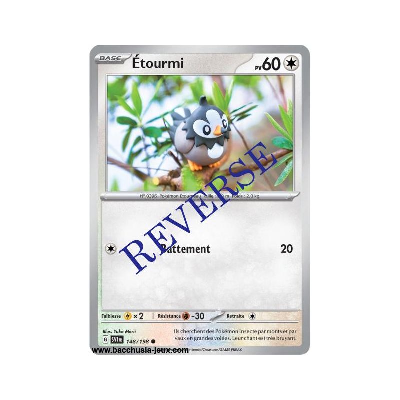 Carte Pokémon EV01 148/198 Étourmi REVERSE