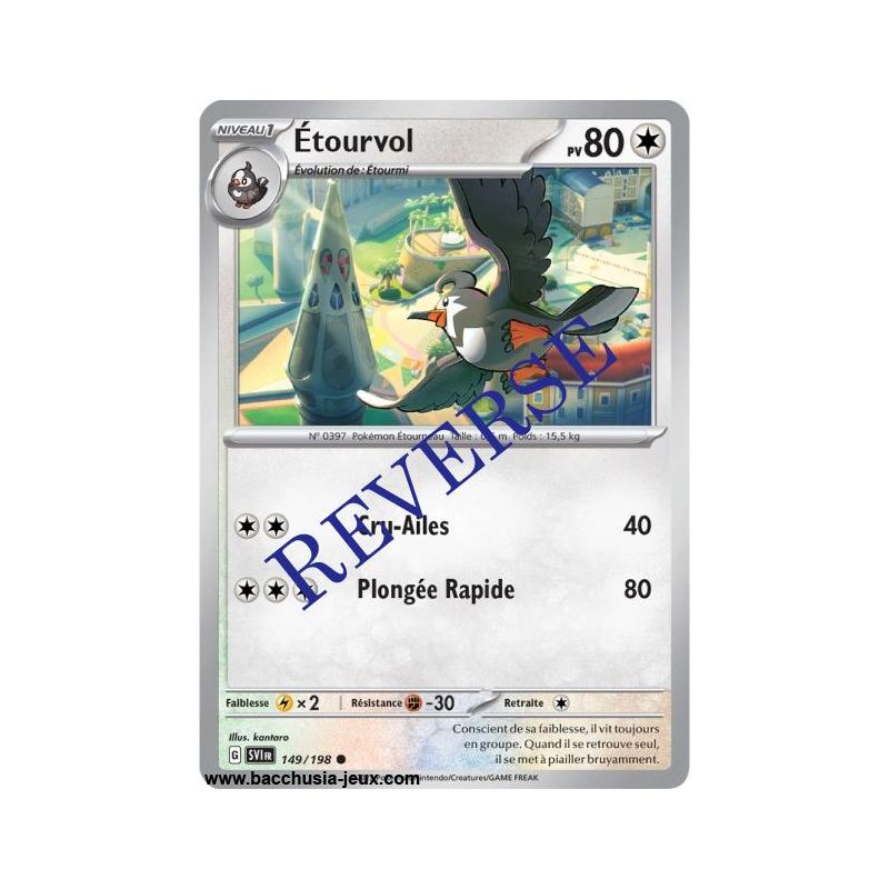 Carte Pokémon EV01 149/198 Étourvol REVERSE