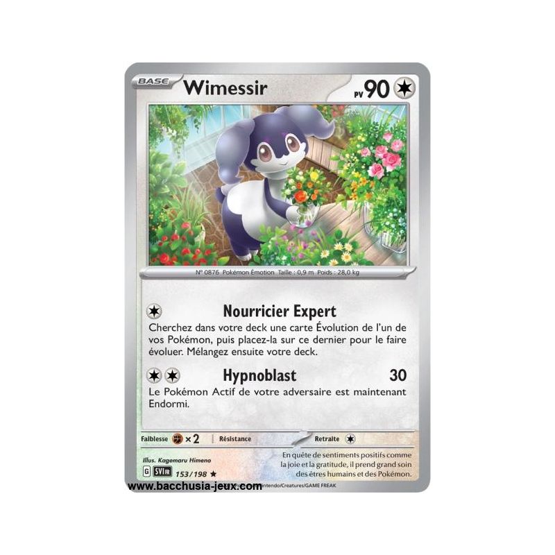 Carte Pokémon EV01 153/198 Wimessir HOLO