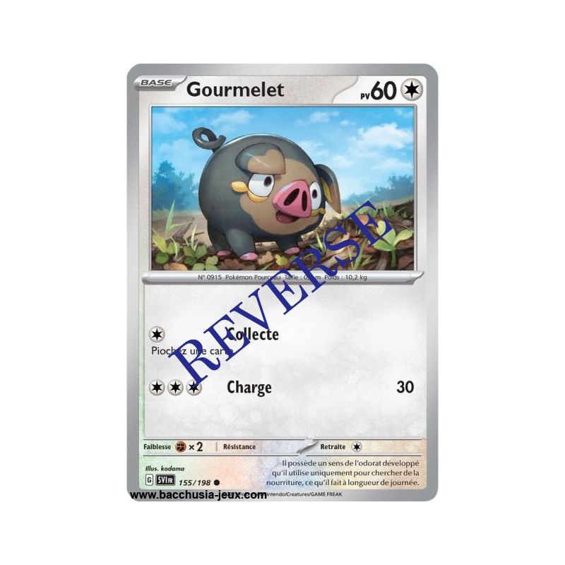Carte Pokémon EV01 155/198 Gourmelet REVERSE