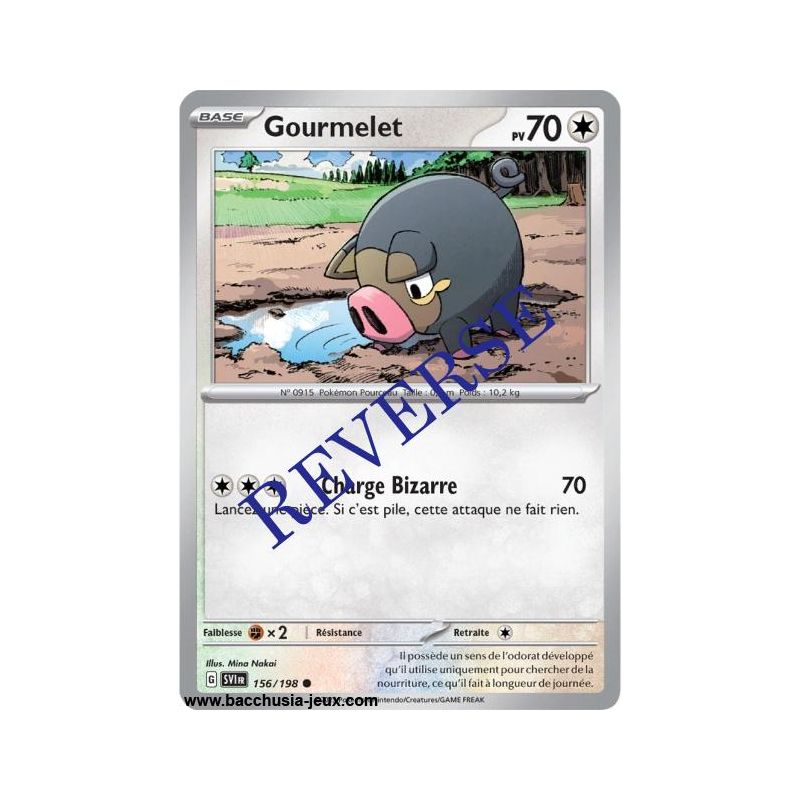 Carte Pokémon EV01 156/198 Gourmelet REVERSE