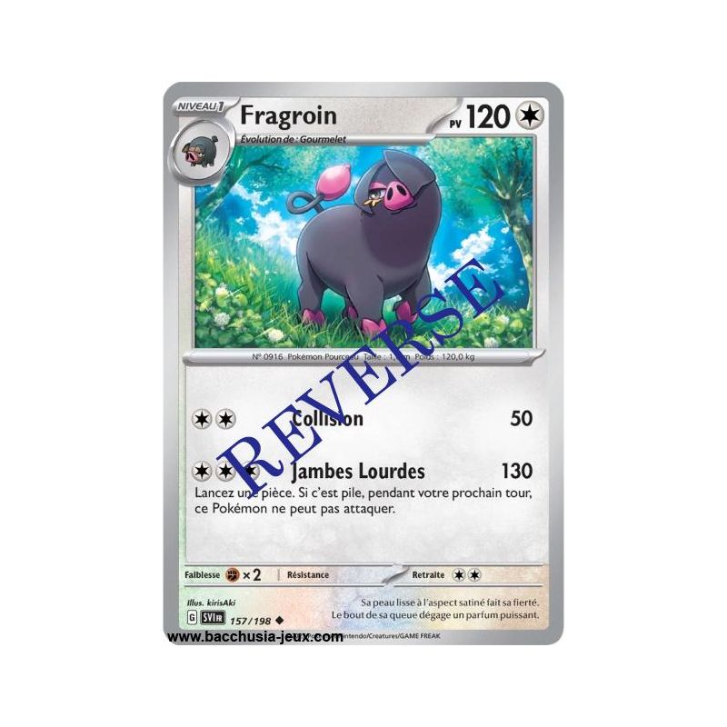 Carte Pokémon EV01 157/198 Fragroin REVERSE