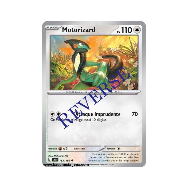Carte Pokémon EV01 163/198 Motorizard REVERSE