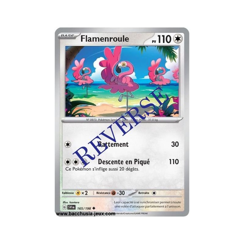 Carte Pokémon EV01 165/198 Flamenroule REVERSE