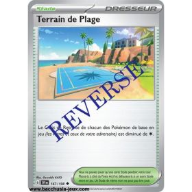 Carte Pokémon EV01 167/198 Terrain de Plage REVERSE
