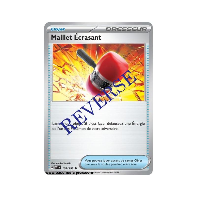 Carte Pokémon EV01 168/198 Maillet Écrasant REVERSE