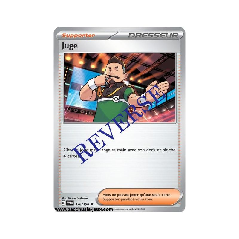 Carte Pokémon EV01 176/198 Juge REVERSE
