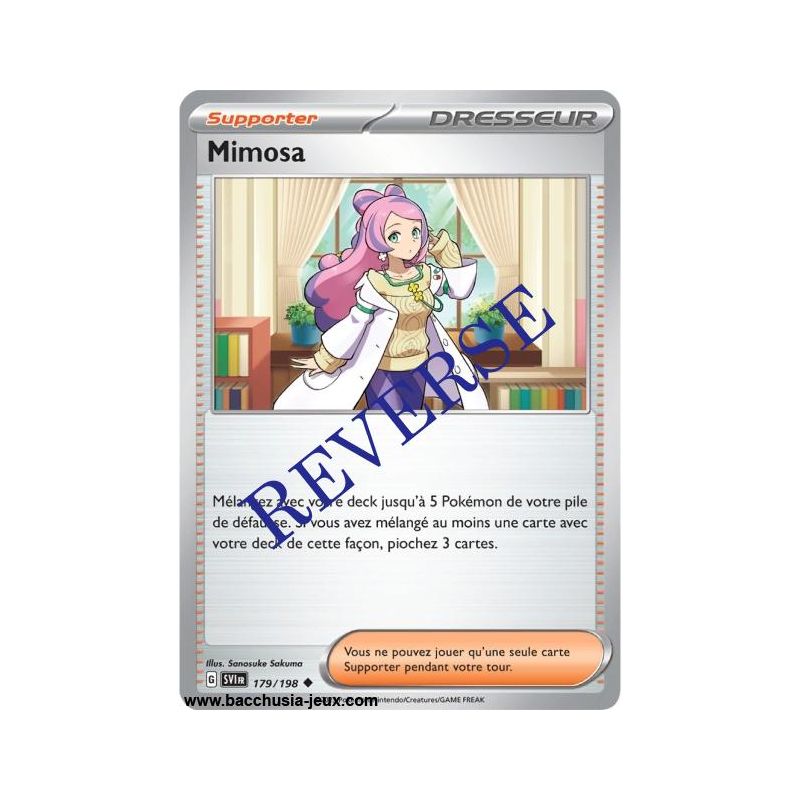 Carte Pokémon EV01 179/198 Mimosa REVERSE