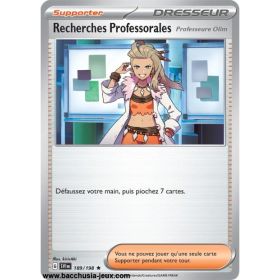  Carte Pokémon EV01 189/198 Recherches Professorales (Professeure Olim) HOLO