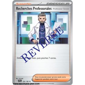 Carte Pokémon EV01 190/198 Recherches Professorales (Professeur Turum) HOLO REVERSE