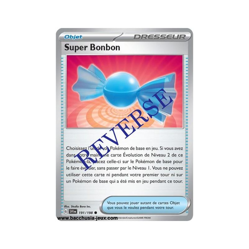 Carte Pokémon EV01 191/198 Super Bonbon REVERSE