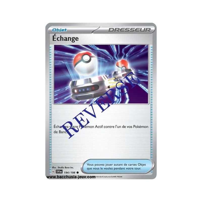 Carte Pokémon EV01 194/198 Échange REVERSE