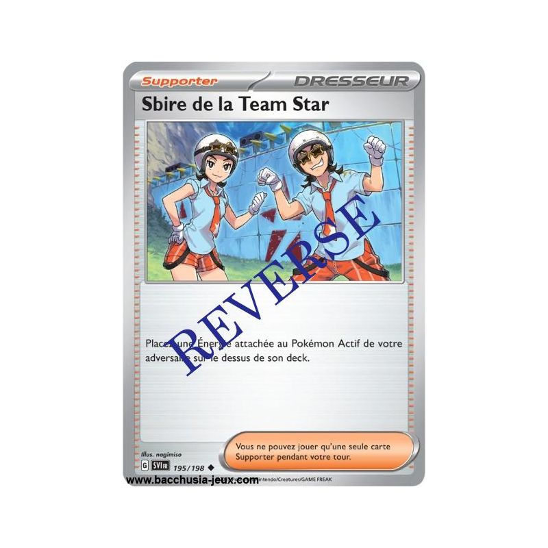 Carte Pokémon EV01 195/198 Sbire de la Team Star REVERSE