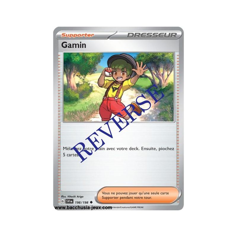 Carte Pokémon EV01 198/198 Gamin REVERSE