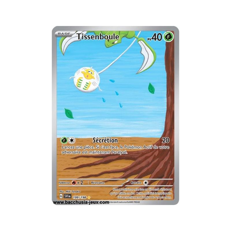 Carte Pokémon EV01 199/198 Tissenboule SECRETE