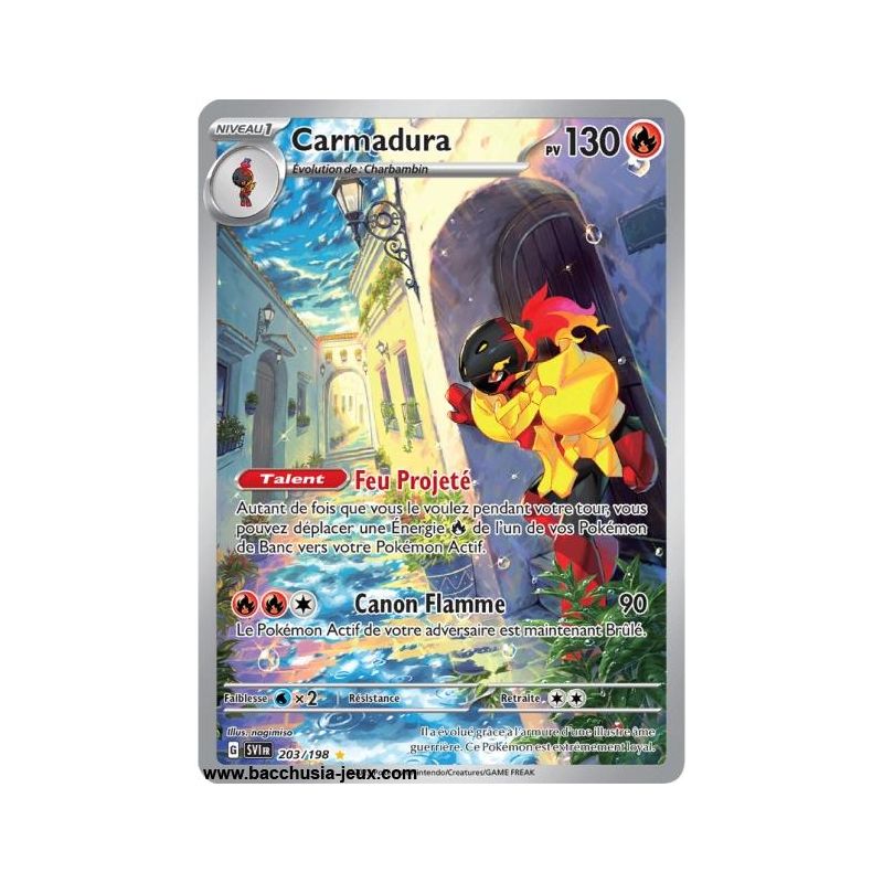 Carte Pokémon EV01 203/198 Carmadura SECRETE