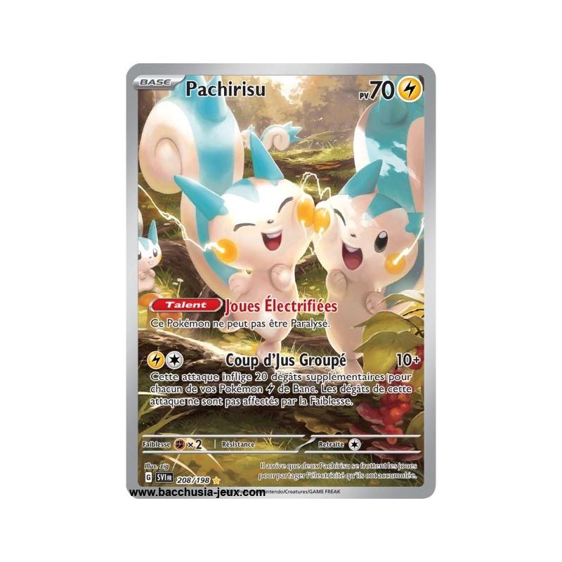Carte Pokémon EV01 208/198 Pachirisu SECRETE